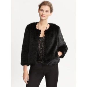 Cropped Faux Fur Coat